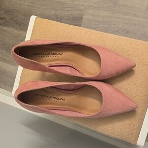 Christian Siriano pink heels